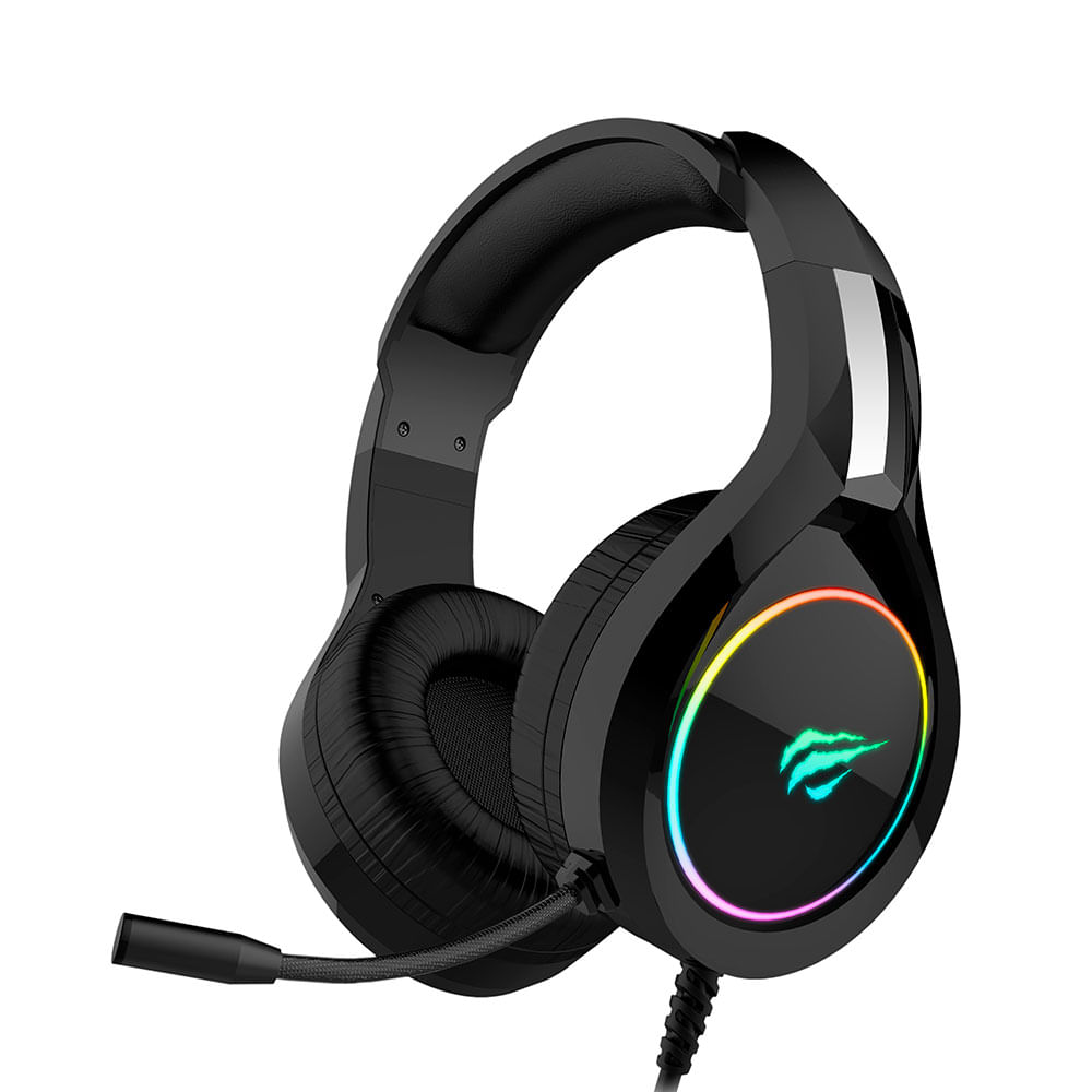 Encontraproduto.com.br - Headset Gamer Havit H2232D RGB Microfone Flexível Preto (MP)