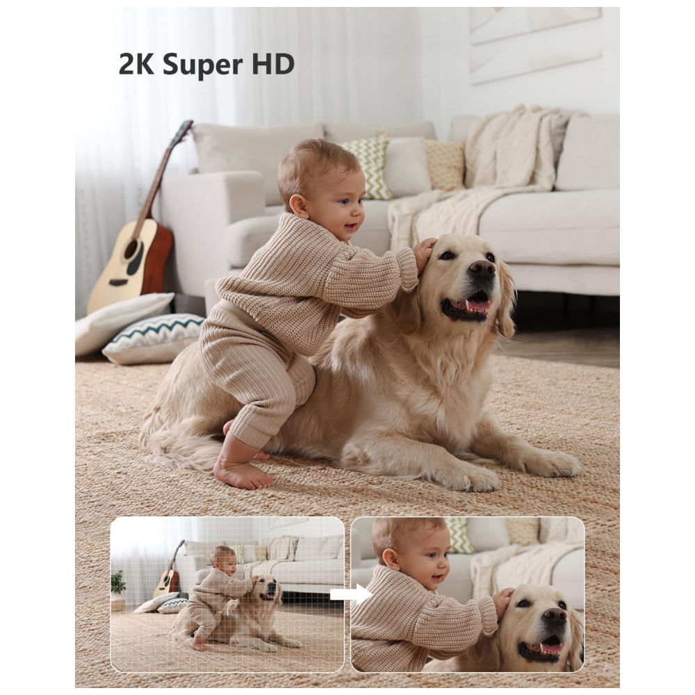Encontraproduto.com.br - Babá Eletrônica WiFi 1080p 2.4G com Visão Noturna e App, Imou, Branca