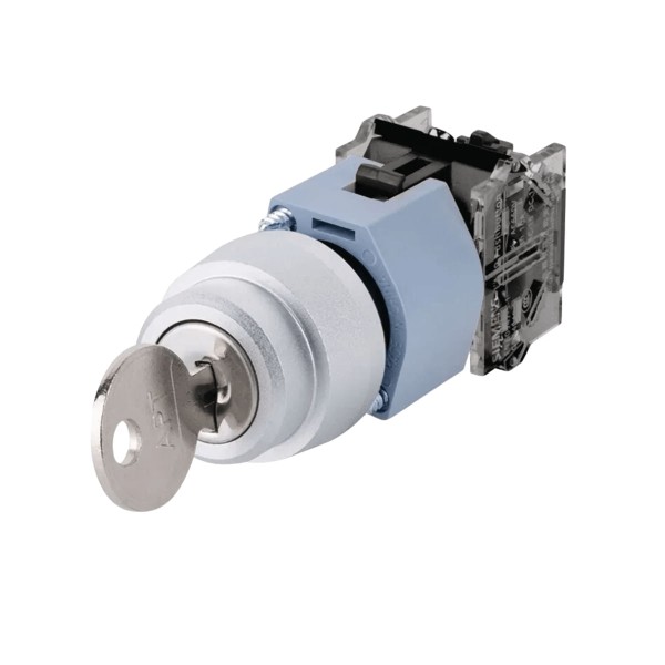 Comutador 2 Posições Com Chave Plástico 22Mm 1Na Preto 3Sb71304Aa111Ba0 Siemens