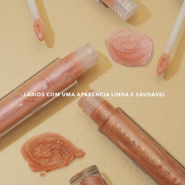 Encontraproduto.com.br - Kit Lápis para Olhos Marrom + Brilho Labial Nude Marília Mendonça By Océane