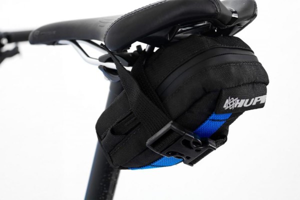 Bolsa de Selim Hupi Top Preto/Azul  para Bicicleta