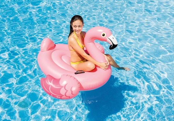 Encontraproduto.com.br - Boia Inflável Flamingo Rosa - Intex
