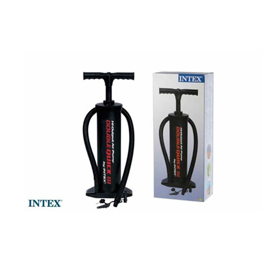 Encontraproduto.com.br - Bomba de Ar Manual Double Quick Média - Intex