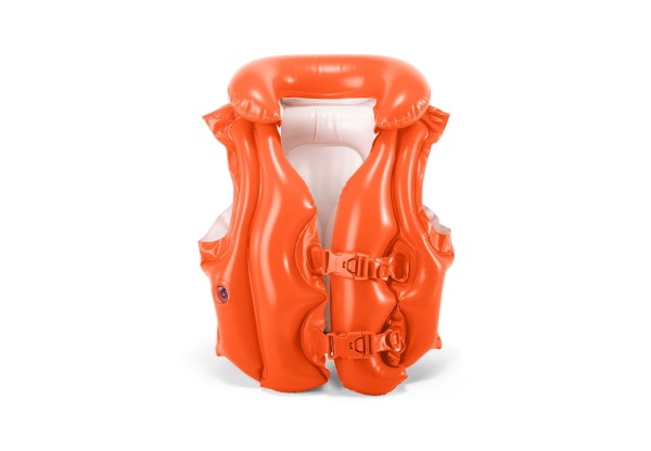 Colete Inflável Intex Infantil Laranja