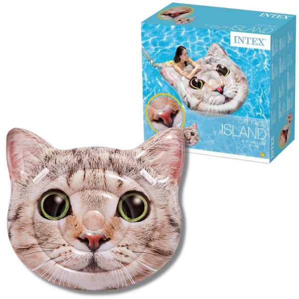 Encontraproduto.com.br - Bóia Colchão Inflável para Piscina Gato Intex