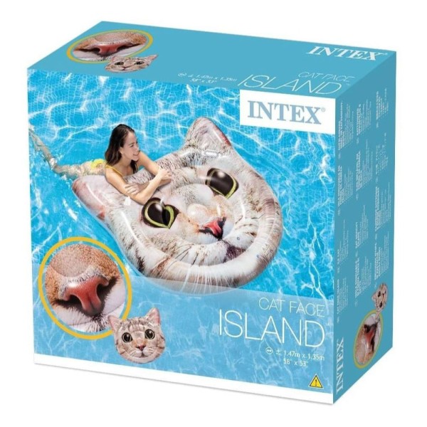 Encontraproduto.com.br - Bóia Colchão Inflável para Piscina Gato Intex