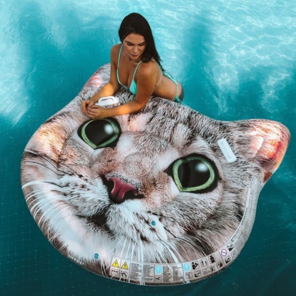 Encontraproduto.com.br - Bóia Colchão Inflável para Piscina Gato Intex