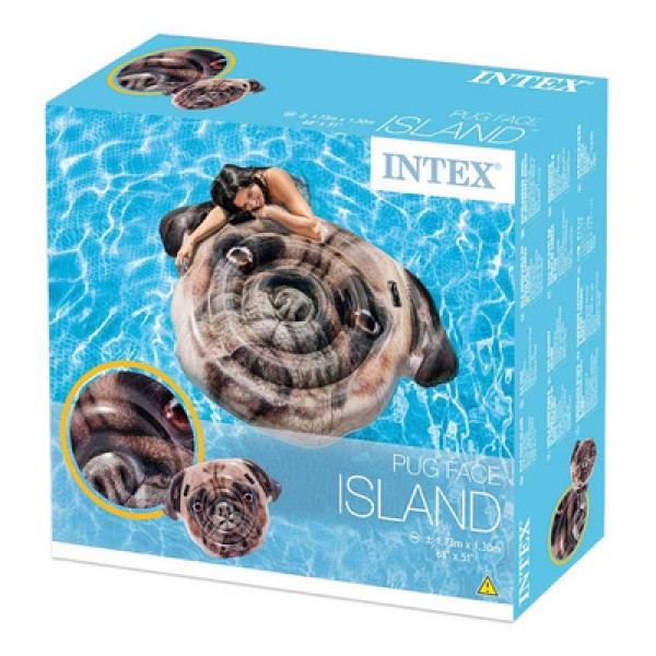 Encontraproduto.com.br - Colchão Inflável Cachorro Pug 1.73m X 1.30m - Intex 58785