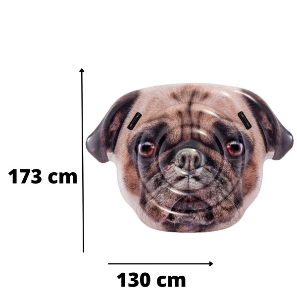 Encontraproduto.com.br - Colchão Inflável Cachorro Pug 1.73m X 1.30m - Intex 58785