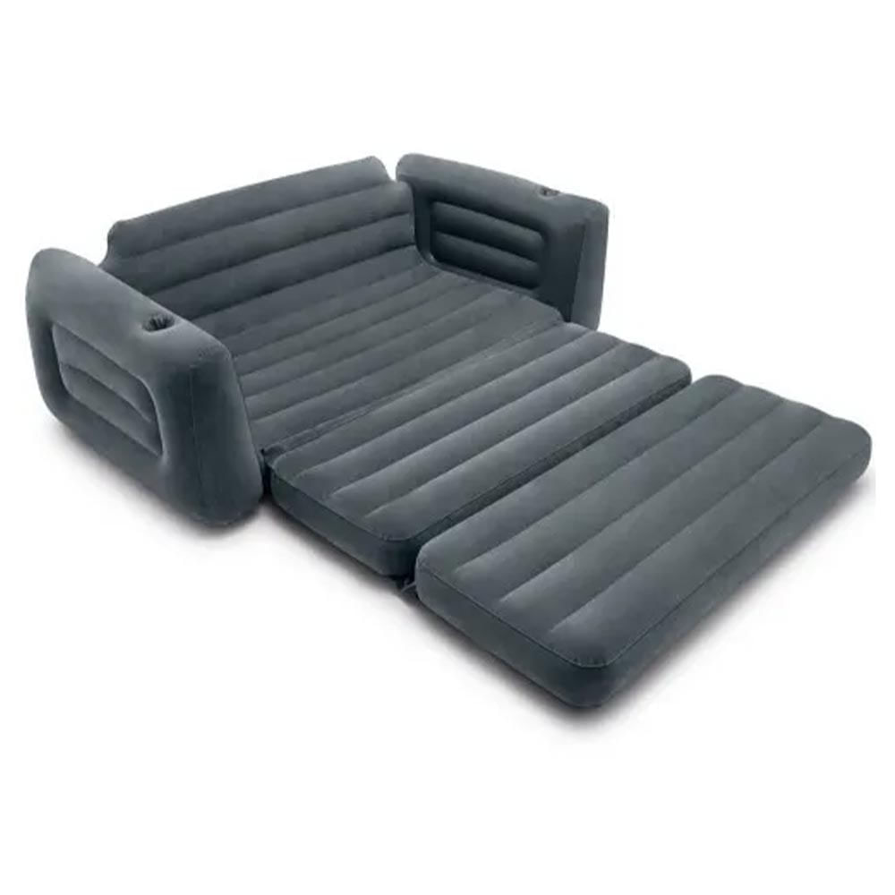 Sofá Cama Inflável Intex 200kg Cama Casal Duplo 2 em 1 - Intex