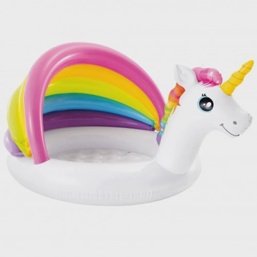 Encontraproduto.com.br - Piscina Arco-Íris c/ Cobertura 45L Intex
