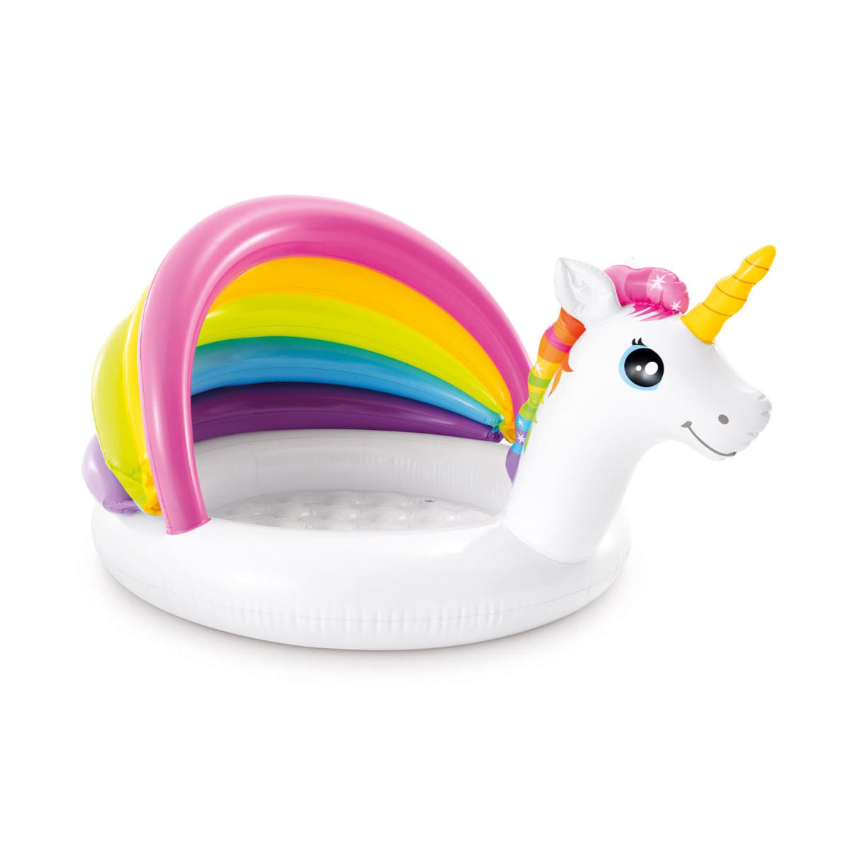 Encontraproduto.com.br - Piscina Arco-Íris c/ Cobertura 45L Intex