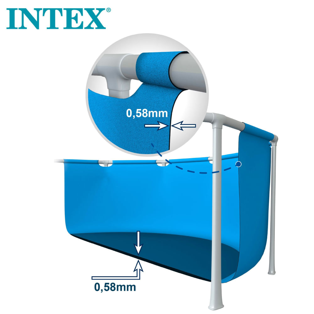 Encontraproduto.com.br - Piscina de Armação Redonda 1.828L Azul Intex