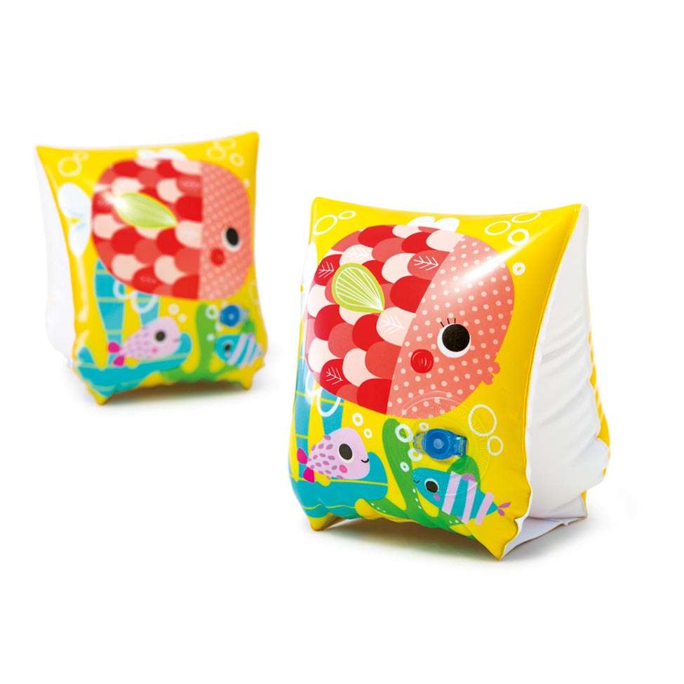 Encontraproduto.com.br - Boia para os Bracos Peixinhos Divertidos 23x15cm - Intex
