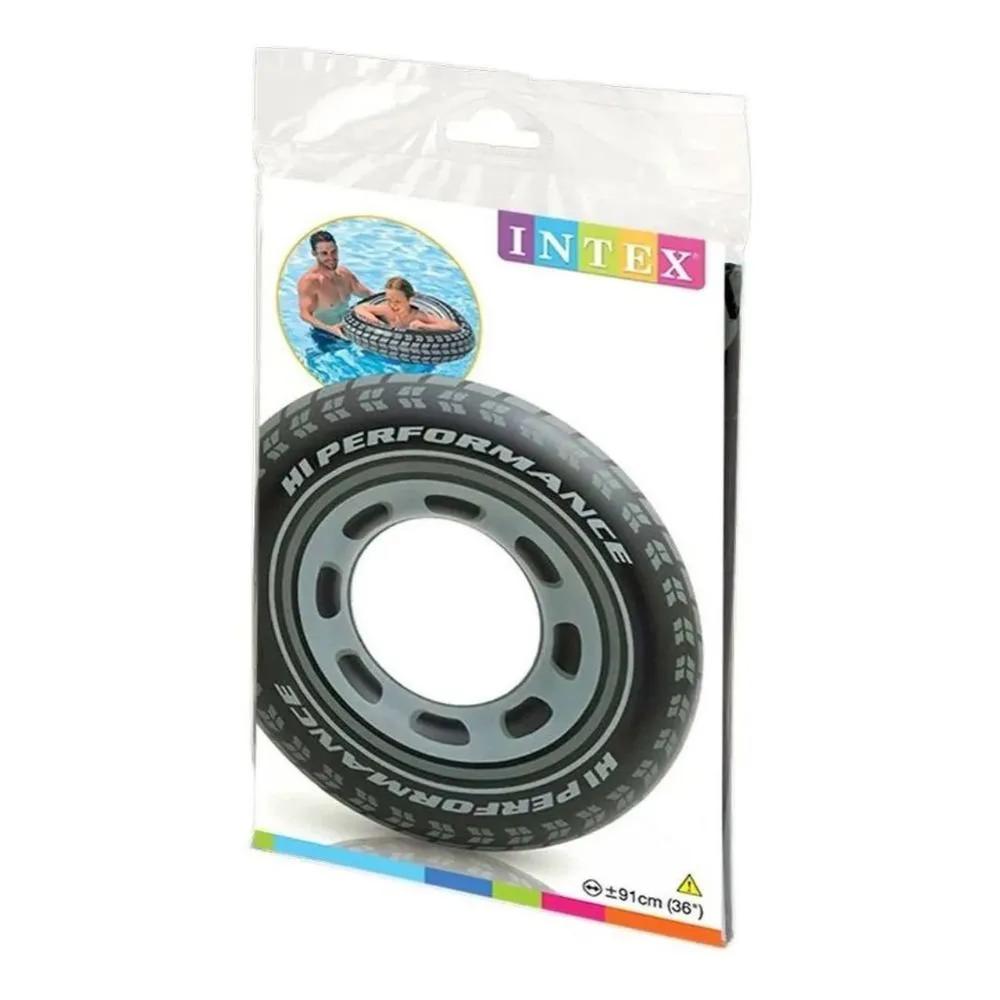Encontraproduto.com.br - Bóia Inflável Pneu 91 Cm Gigante Praia Piscina - Intex 59252
