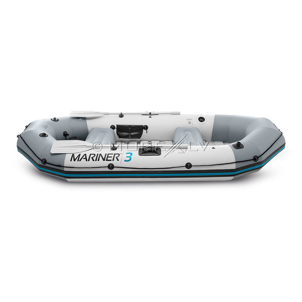 Encontraproduto.com.br - Bote Inflável Intex Mariner 3 C/ Par Remos Bomba Barco Pesca