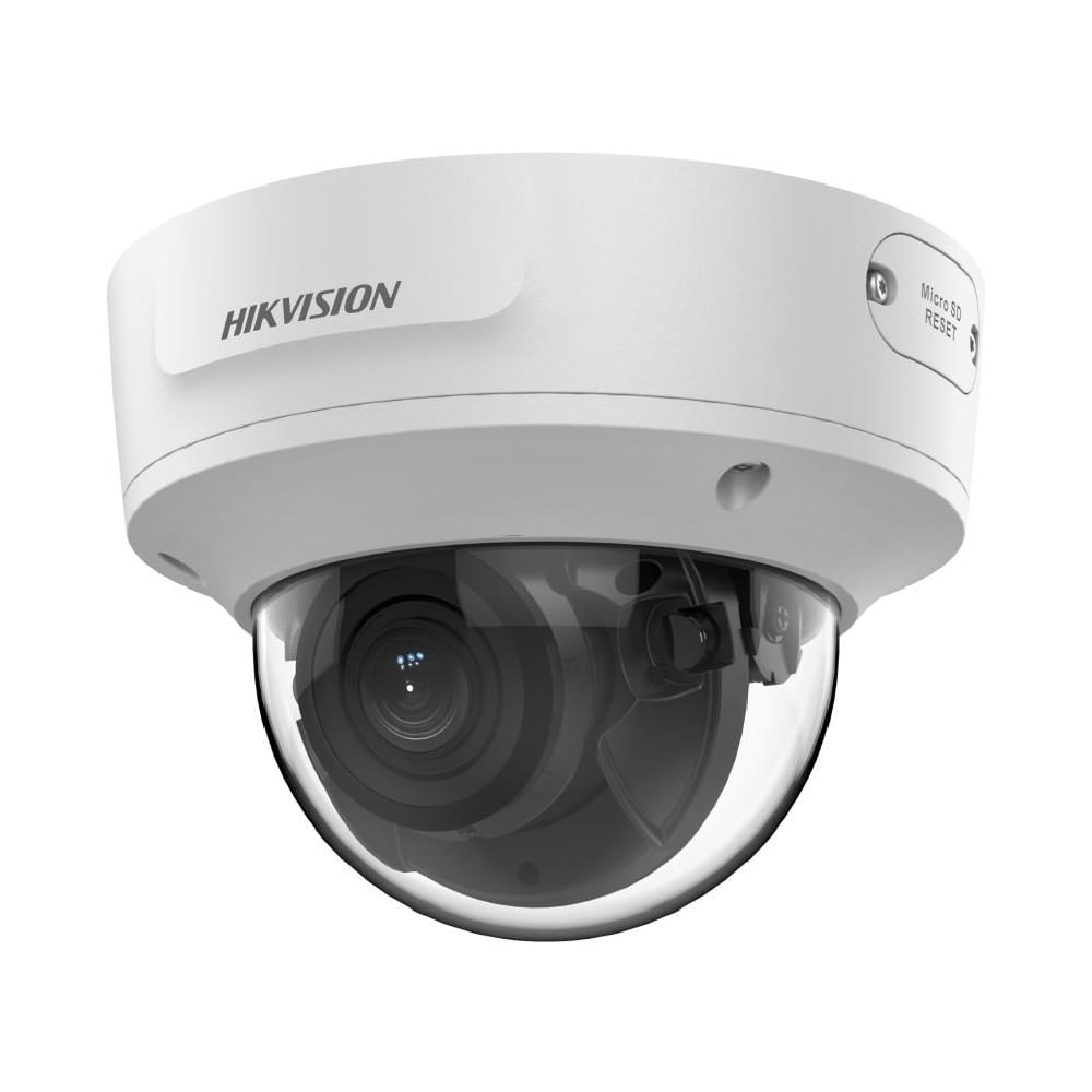 Câmera IP Dome Varifocal Hikvision DS-2CD2743G2-IZS, 4MP AcuSense, 2,8mm a 12mm, H265+ 40m IR, Extenso, IP67 - Híbrida