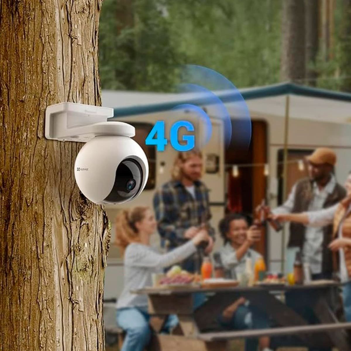Encontraproduto.com.br - Câmera De Segurança Ezviz IP Wi-Fi Outdoor EB8 4G 2K USB-C (MP)