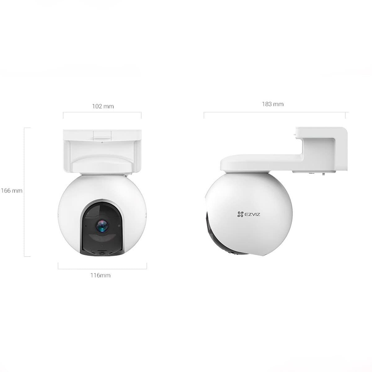 Encontraproduto.com.br - Câmera De Segurança Ezviz IP Wi-Fi Outdoor EB8 4G 2K USB-C (MP)