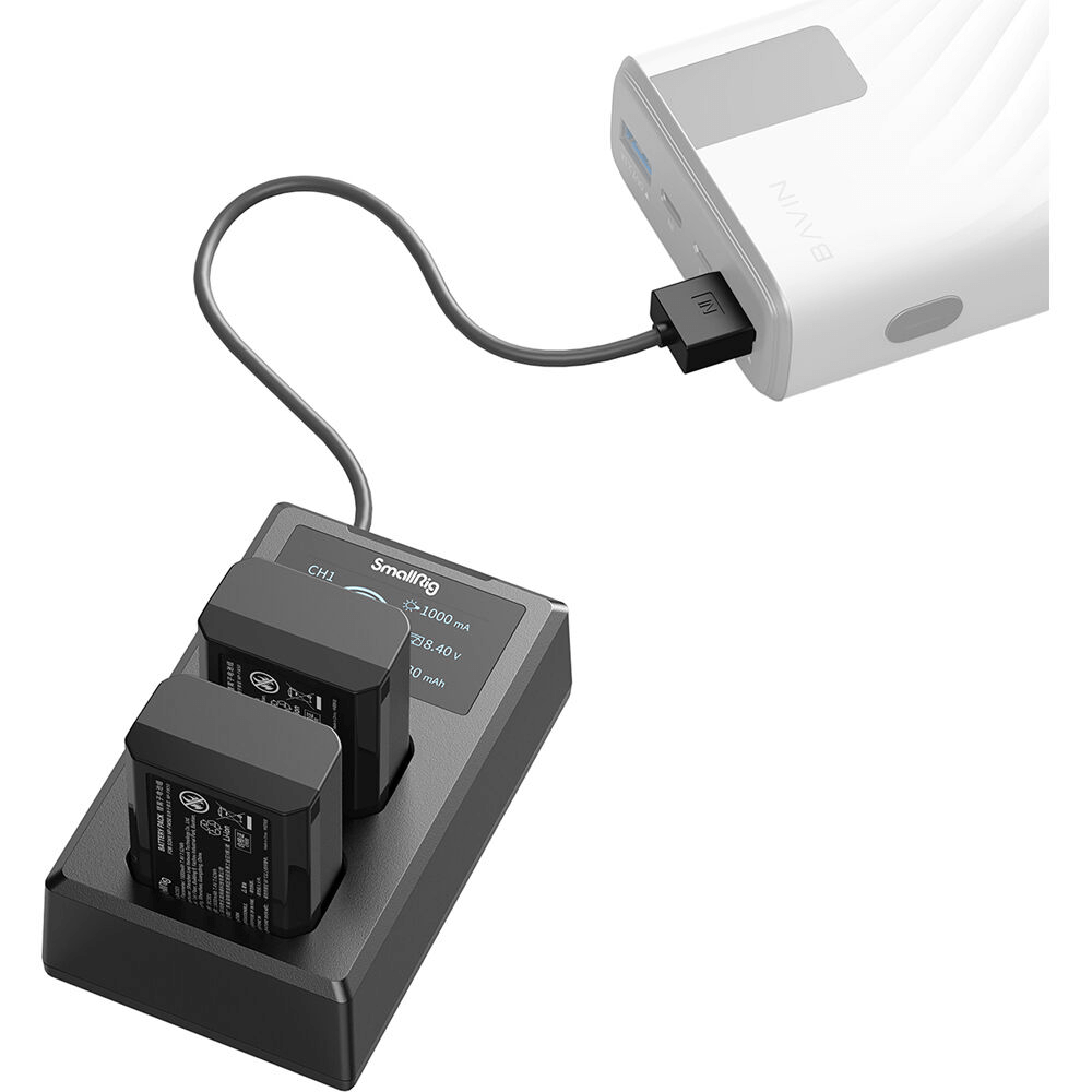 Encontraproduto.com.br - Kit SmallRig 3818 2x Baterias NP-FW50 e Carregador Duplo (Bivolt)