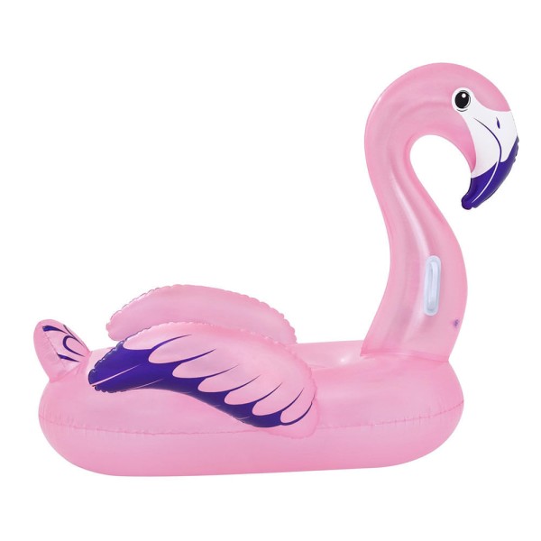 Encontraproduto.com.br - Boia inflável Bestway Flamingo com alças resistentes ideal para piscinas em dias quentes