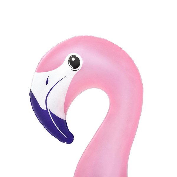 Encontraproduto.com.br - Boia inflável Bestway Flamingo com alças resistentes ideal para piscinas em dias quentes