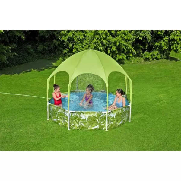 Encontraproduto.com.br - Piscina com Cobertura 1.688L - BESTWAY