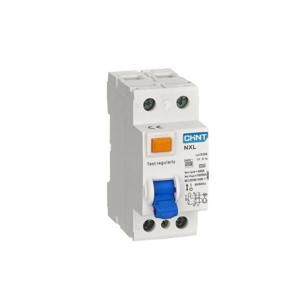 Encontraproduto.com.br - Interruptor Dr Fuga 2P 30Ma 25A Nxl-6325 CHINT