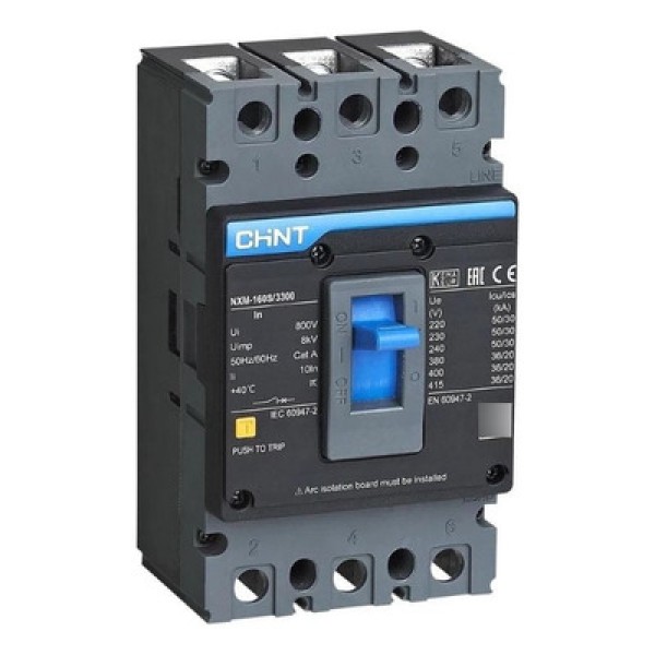 Disjuntor 3P 150A Classe C 50Ka 220V Nxm-160S3300150 CHINT
