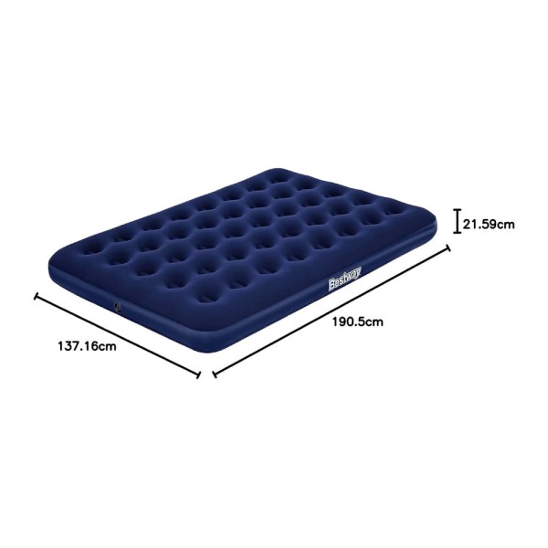 Encontraproduto.com.br - Colchão Inflável Casal sem Bomba Azul - Bestway