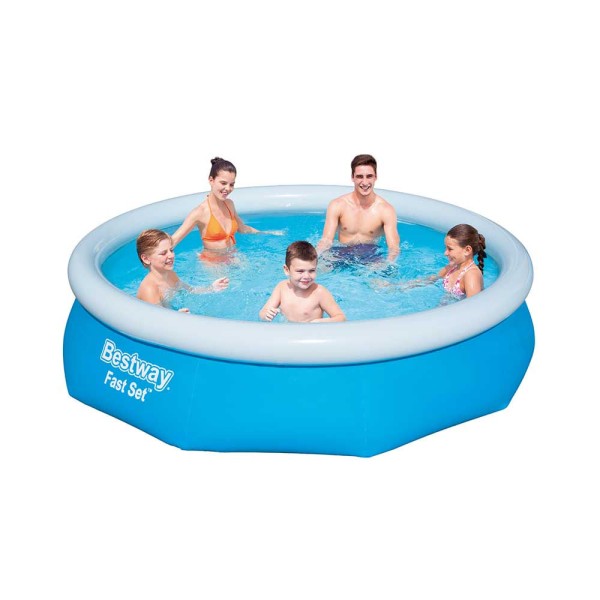 Encontraproduto.com.br - Piscina Inflável Circular Fast Set Bestway de 3800 litros