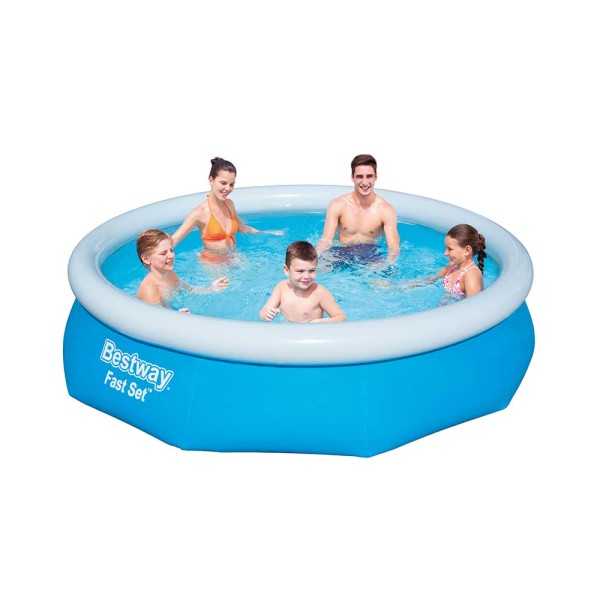 Encontraproduto.com.br - Piscina Inflável Circular Fast Set Bestway de 3800 litros