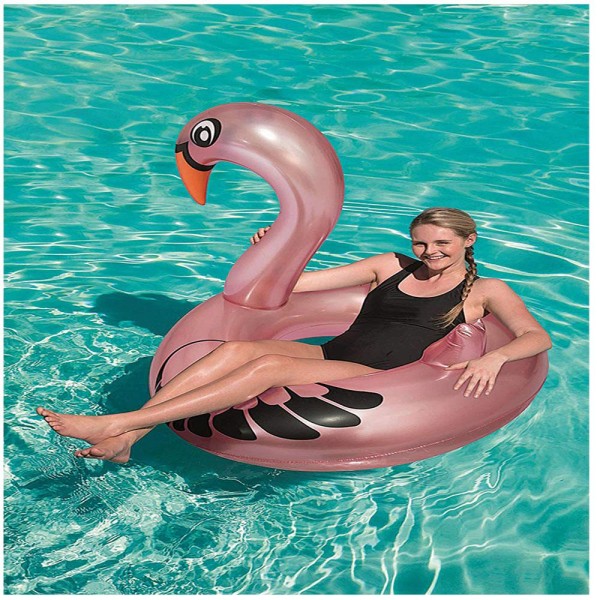 Encontraproduto.com.br - Boia Circular Cisne 165X117cm Bestway 36124 Sortida