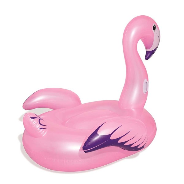 Encontraproduto.com.br - Boia inflável individual Bestway no formato de Flamingo luxo para adultos
