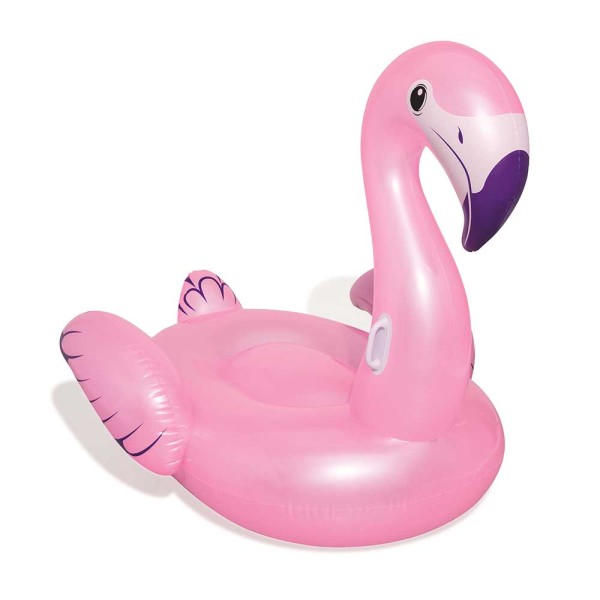 Encontraproduto.com.br - Boia inflável individual Bestway no formato de Flamingo luxo para adultos