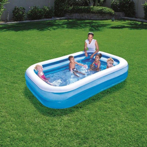 Encontraproduto.com.br - Piscina Infantil Retangular Inflável 778L - BESTWAY