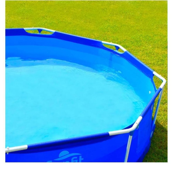 Encontraproduto.com.br - Piscina estrutural redondo Intex 28210 com capacidade de 6503 litros de 366cm de comprimento x 366m de largura de 366cm de diâmetro  azul design mosaico