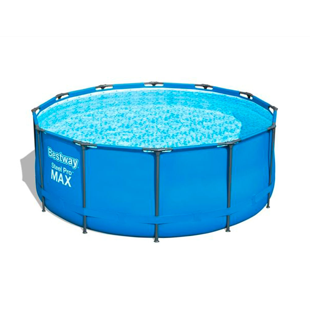 Encontraproduto.com.br - Piscina Estrutural 10.250l Com Capa, Escada, Filtro 220v Cor Branco