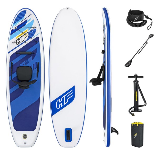 Encontraproduto.com.br - Prancha de Stand Up Paddle Oceana Bestway com remo e assento