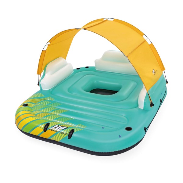 Encontraproduto.com.br - Bóia Ilha Inflável Sunny Lounge com Cobertura Bestway 43407