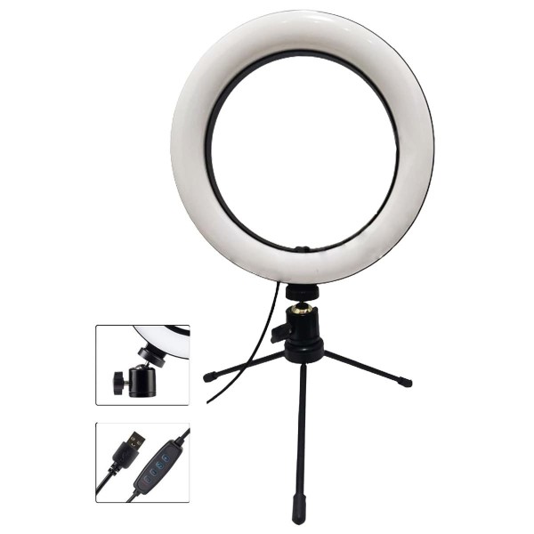 Encontraproduto.com.br - Ring Light Ring Fill Light 8 Polegadas (MP)