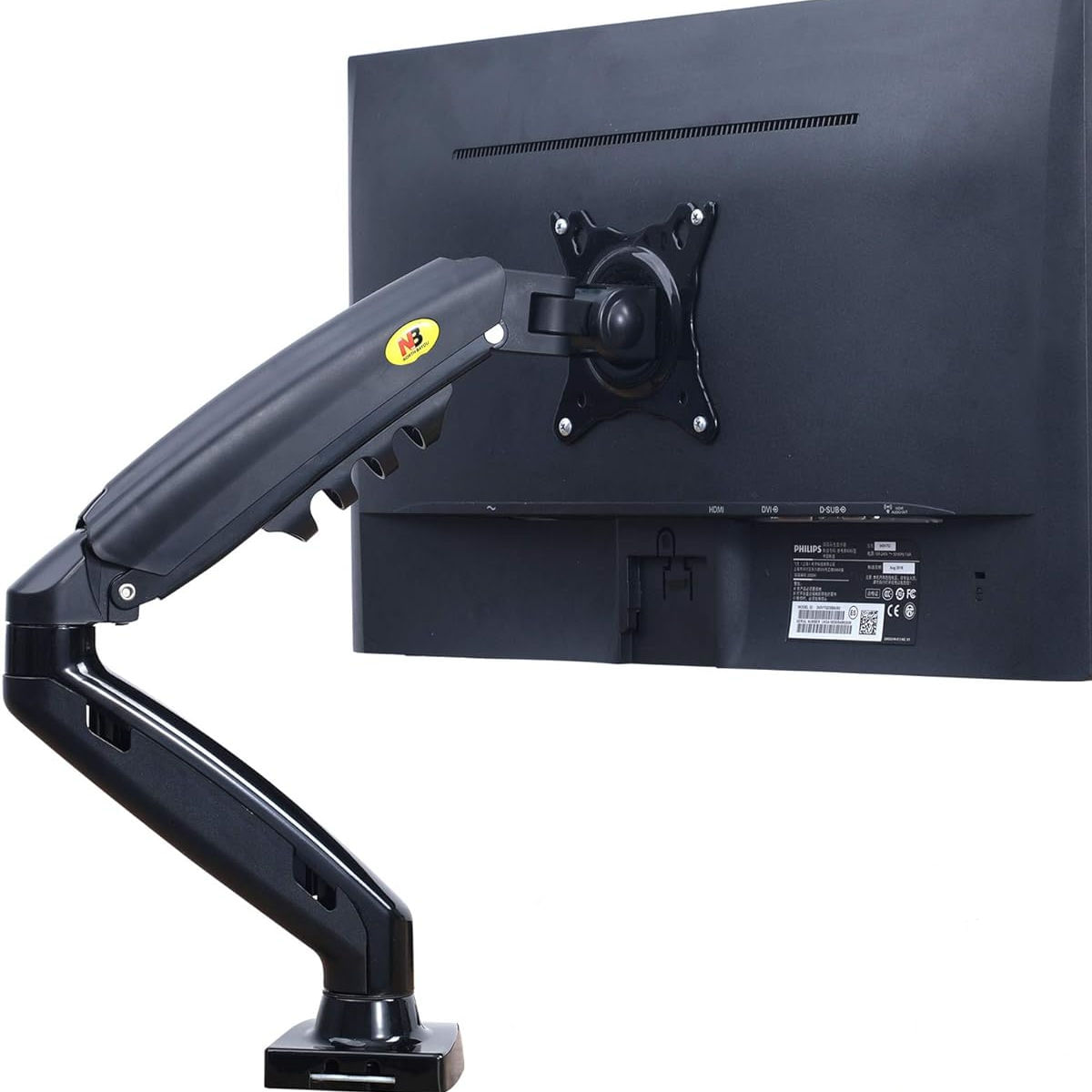 Encontraproduto.com.br - Suporte de Mesa Monitor 17” a 30” Pistão a Gás F80 NB