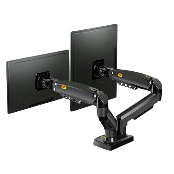 Encontraproduto.com.br - Suporte Duplo Mesa Articulado Pistão A Gas -monitor- F160