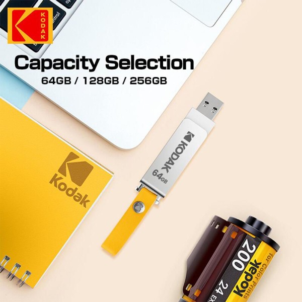 Encontraproduto.com.br - Pen drive KODAK USB3.0 de metal com velocidade de 120MB/s