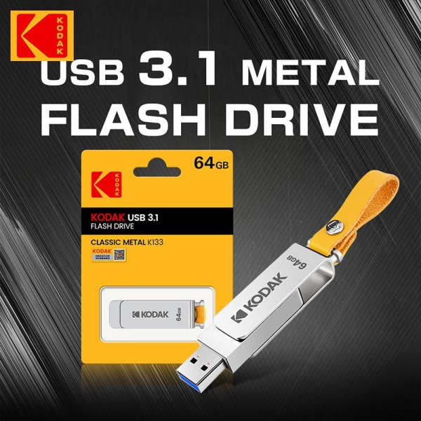 Encontraproduto.com.br - Pen drive KODAK USB3.0 de metal com velocidade de 120MB/s