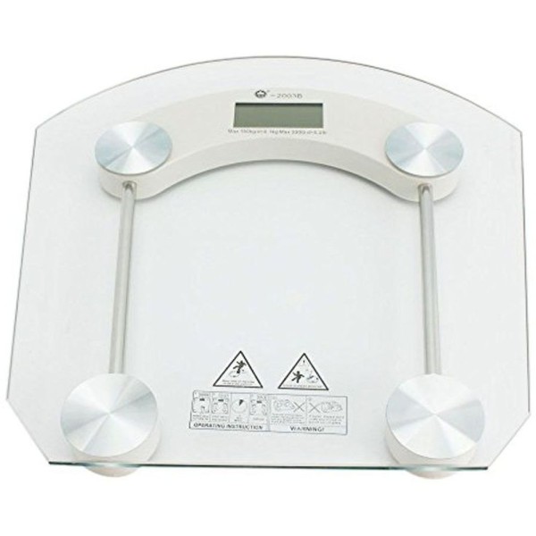 Encontraproduto.com.br - Balança Digital Vidro Temperado 180Kg Para Banheiro Academia