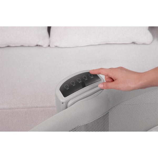 Encontraproduto.com.br - Berço Portátil Acoplado 3 em 1 com Balanço Automático Cinza Escuro – Mastela