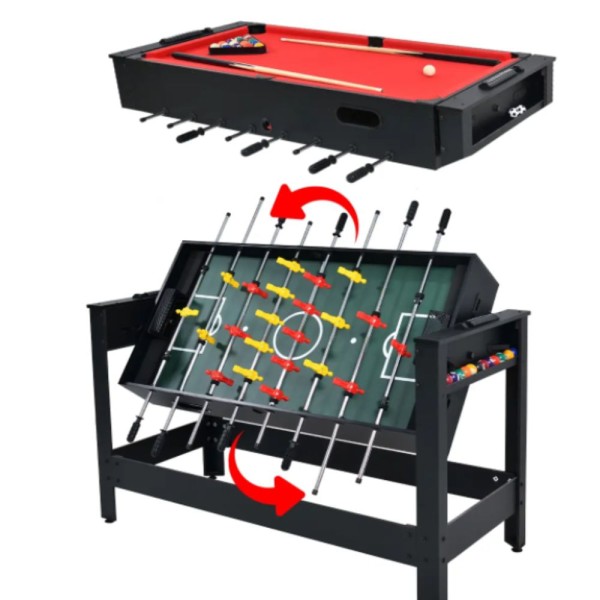 Encontraproduto.com.br - MESA 2 EM 1 PEBOLIM E SINUCA WINMAX WMG53375