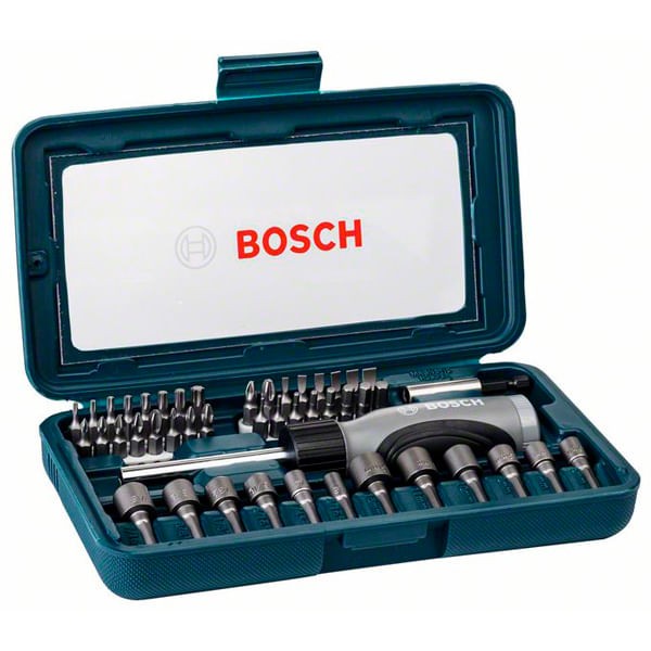 Encontraproduto.com.br - Kit para Parafusar com Maleta 46 Peças - 2607017399-000 - Bosch