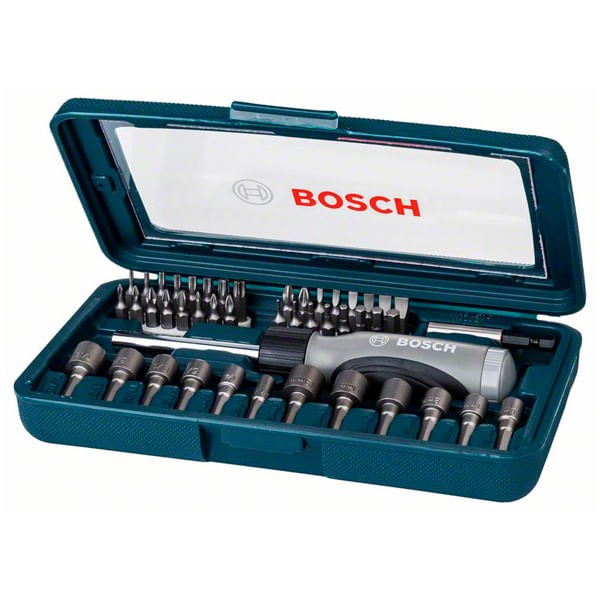 Encontraproduto.com.br - Kit para Parafusar com Maleta 46 Peças - 2607017399-000 - Bosch